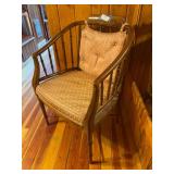 Solid wood wrap around side chair