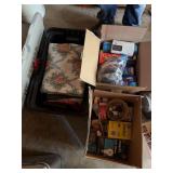 Light bulbs, bags, towels