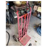 Heavy duty moving cart with third wheel for balance