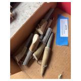 Group of seven antler handled fire starters