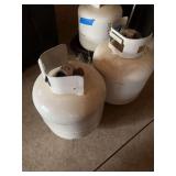 2 five gallon OPD propane tanks, both empty