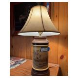 Ceramic duck themed lamp