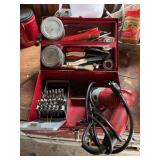 Milwaukee heavy duty drill with drill index and extra bits