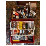 Large gun cleaning kit and box full of gun cleaning solution