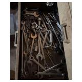 Drawer full of craftsman wrenches and set of stubby wrenches also includes craftsman sockets and a few snap on