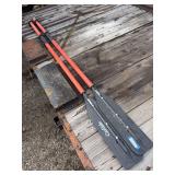 Carlisle boat oars with oar locks