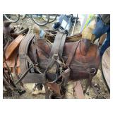 Pack saddle with breeching
