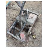 Concrete screed with vibrator and tamper