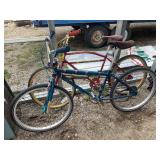 Two vintage bicycles