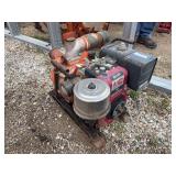3 inch water pump with 8 hp Briggs & Stratton motor - turns freely, unknown running condition