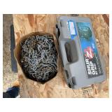 tire chains in plastic carrying case and new tire chains for 16 inch truck tires