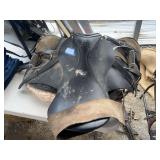 English riding saddle, plus saddle pad and blanket