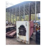 Homemade outdoor wood burner