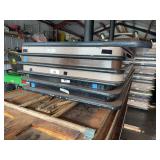 6’ heavy duty folding table Multiple shown You are only bidding on ONE Tables will be distributed on first come basis
