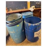(4) 55 gallon drums