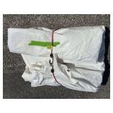 13’ x 20.5’ cover Does have 3 tears per Seller