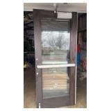 83” x 25.5” glass front double entry door NO FRAMES
