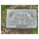 Headstone for Father William 1887 1928