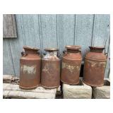 4 milk cans