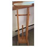 Handmade oak toilet paper caddy