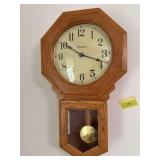 Robinson oak cased Regulator style clock