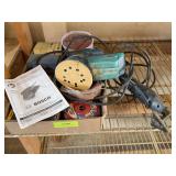 Bosch orbital sander, Ryobi detail sander, blocks and wheels