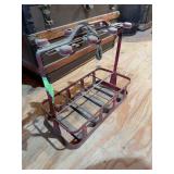 Glass Oil Bottle Rack from the old Filling Station