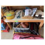Bissell carpet cleaner, pressure pan, waffle iron and apple peeler