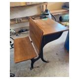 Cast iron school desk