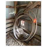 Five steel rings 3-4’ diameter