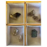 Drawer full of crystals and unique rock