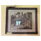 Terry Maddot signed and numbered print in Barnwood frame 24 x 20