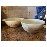 Mushroom Cinderella bowl and mixing bowl