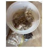 Container full of crystals