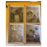 Large assortment of crystals, various colors