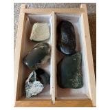 Drawer full of jade pieces