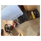 Torch kit, soldering iron, two drills and a small shop vac
