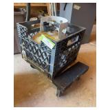 Squatty propane tank and heavy shop roller cart