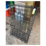 Fold up dog crate