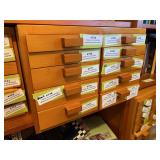 Handmade wooden box with 10 drawers - pickup at the end