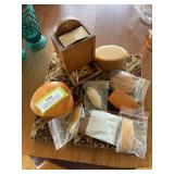Handmade wood trinket boxes, barrettes, buckles and matchbox