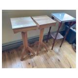 Three plant stands