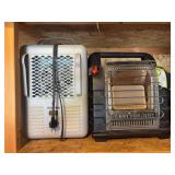 Milk parlor heater, and Mr. Buddy propane heater