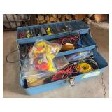 Toolbox full of automotive electrical supplies