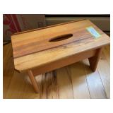 Handcrafted wood stepstool