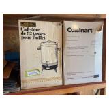 Cuisinart ice cream, frozen yogurt, sorbet maker, and large coffee maker