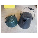 Enamel coffee pot and tea pot