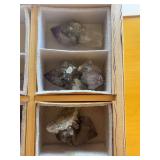 Three large quartz crystals