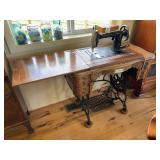 Antique Davis treadle sewing machine ￼