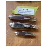 Two Old Timer and one Uncle Henry pocket knives